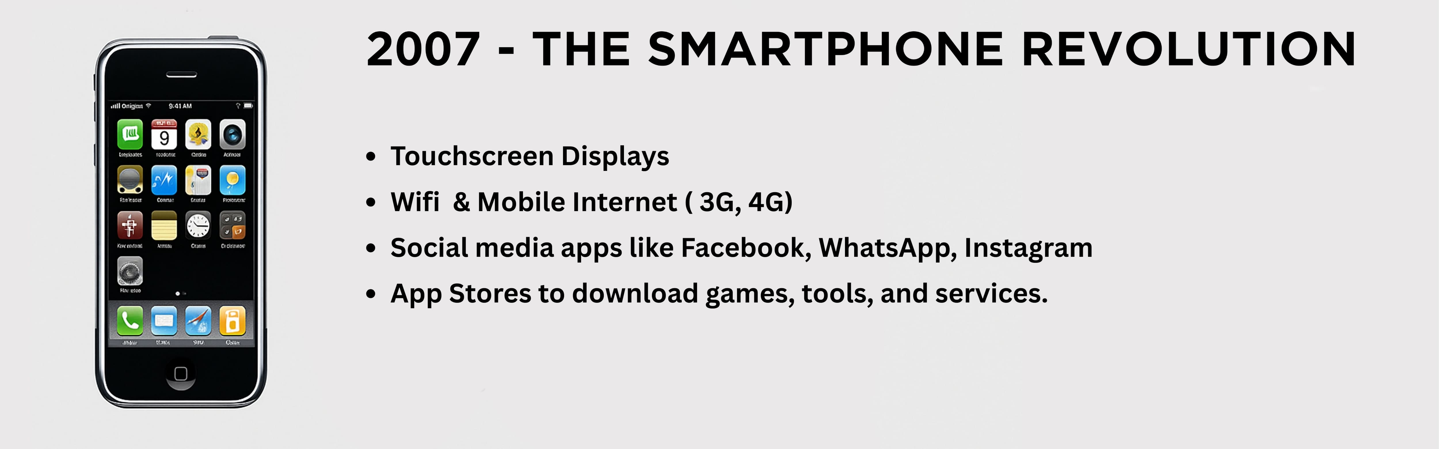 Apple iPhone 2007 Launch - Beginning of the Smartphone Era