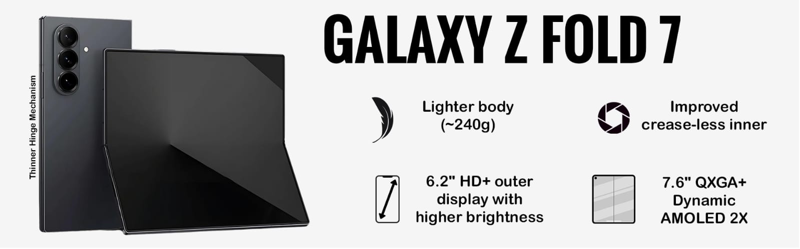 Samsung Galaxy Z Flip 7 FE Slimmer Foldable Design and AMOLED Display