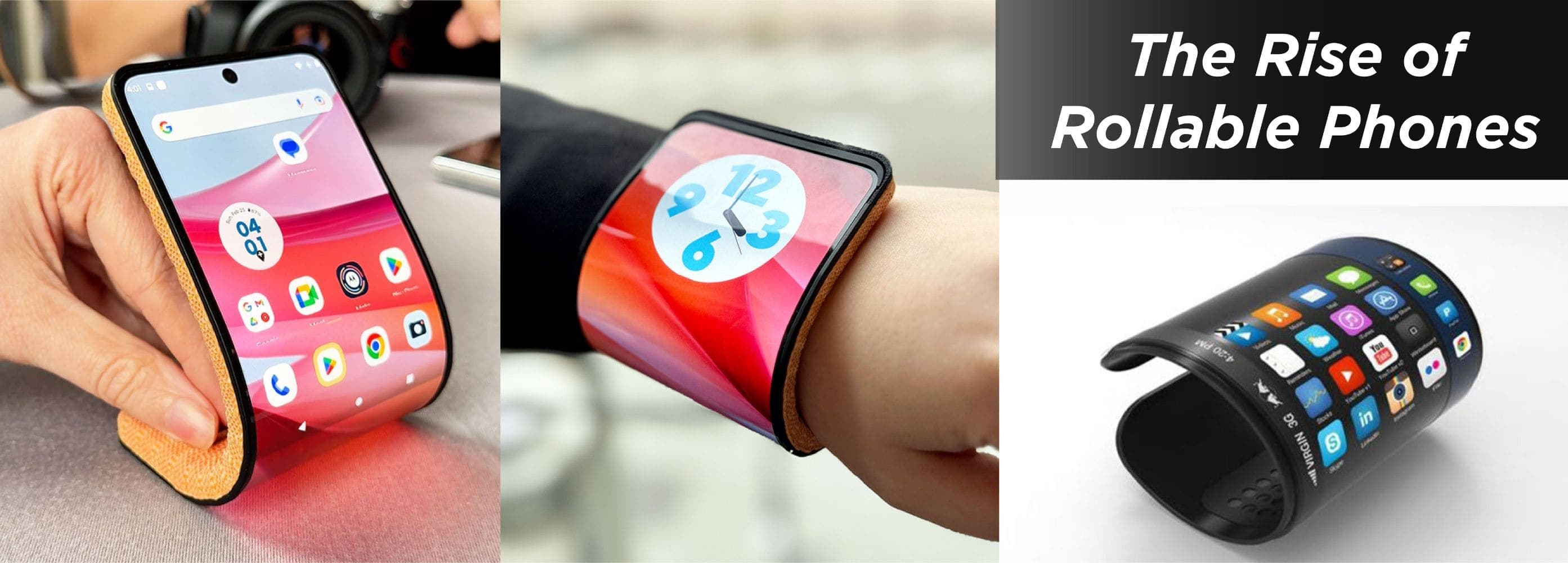 The Rise of Rollable Phones - Oppo X 2021, Motorola Rizr, and Samsung Rollable