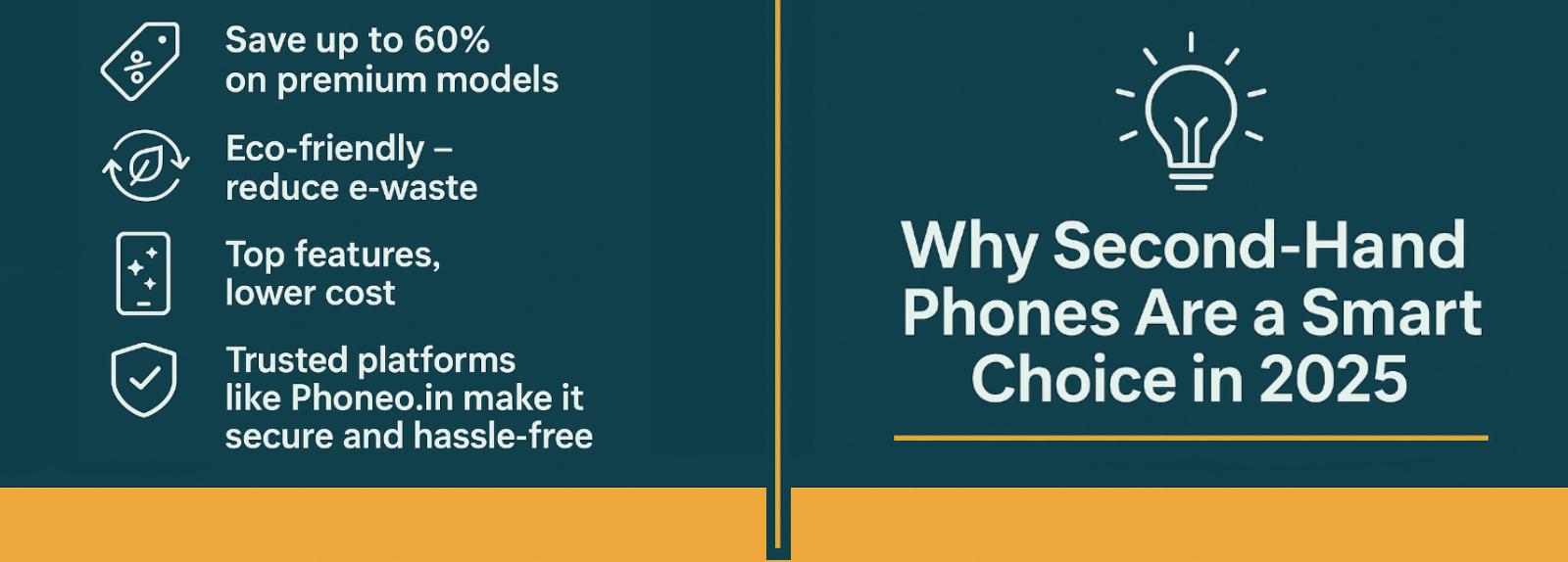 Customer comparing second-hand smartphones on Phoneo.in in 2025