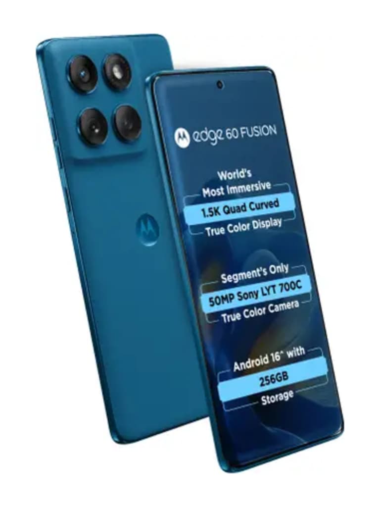Motorola Edge 60 Fusion Pantone Mykonos Blue